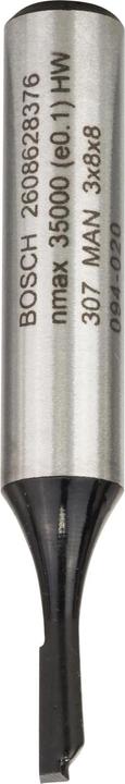 Bosch Professional Zubehör Nutfräser, 8 mm, D1 3 mm, L 8 mm, G 51 mm