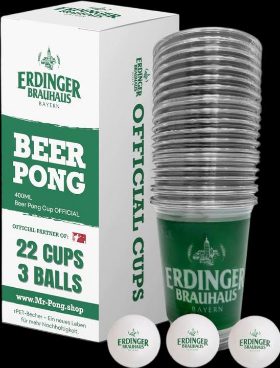MrPong Set de gobelets officiels Beer Pong Erdinger SSOBP