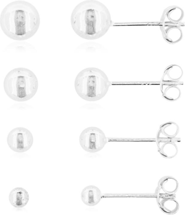 Leyda Ohrstecker Kugel (Silber 925)