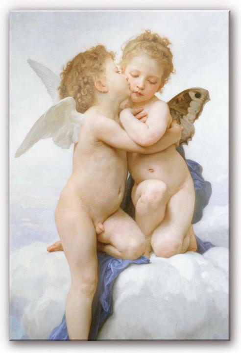 Produktbild Trenddeko Bouguereau - Der erste Kuss (75 x 120 cm)