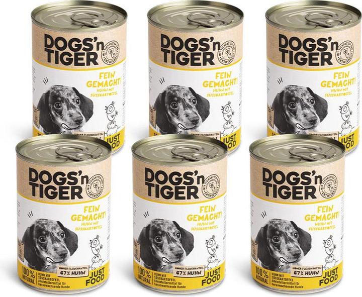 Produktbild Dogs'n Tiger Nassfutter Fein gemacht 400g (Welpe + Kitten, 1 Stk., 400 g)