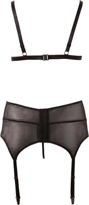 Actual product image Cottelli Collection Lace suspender set ouvert (XL)