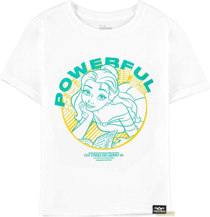 Difuzed Disney Fearless Princess (Kids) - Belle Girls Short Sleeved T-shirt - 134/140 (134)