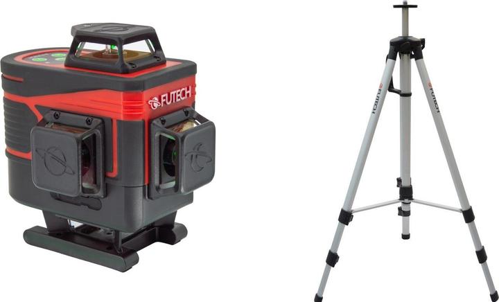 Actual product image Futech MC4D Multicross 4D Compact kruislijnlaser in koffer - groen - 150m - 4 lijnen