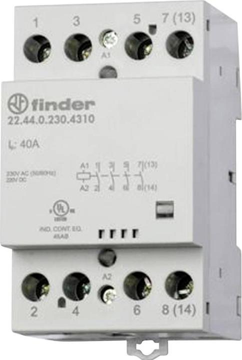 Produktbild Finder Contactor 40A 2 NO + 2 NC, 230-240vac/dc