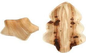 Produktbild Papstar 6 Palmblatt-Teller pure 21,2 x 24,3 cm (6 x)