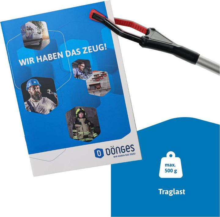 Produktbild Blosta Greifzange Greifer Rot faltbar 81/42cm Greifer für Senioren, Müllgreifer