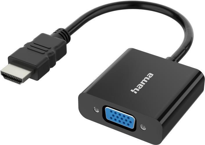Immagine prodotto Hama Adattatore video, spina HDMI™ - presa VGA, presa audio, full HD 1080p (Adattatore jack)