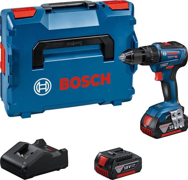 Image du produit Bosch Professional Perceuse-visseuse à percussion sans fil GSB 18V-55 (Fonctionnement sur batterie)