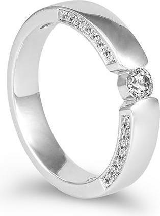 Actual product image Breuning RING - BRILL. 0,304 Ct. H/si (61, 585/14 K Gold)
