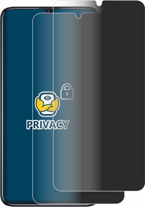 Productafbeelding BROTECT Anti-spionnetje privacyfolie Beschermfolie tegen blauw licht (2 Stuk, Realme C51)