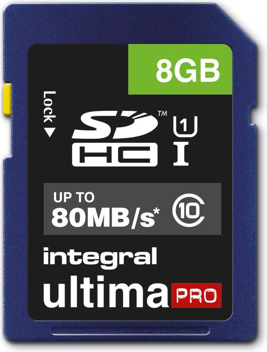 Ultimapro Sdhc/Xc Uhs-I U1 Sd (8 GB, SD, U1, UHS-I)