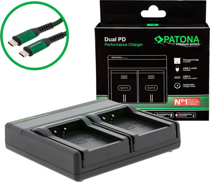 Immagine prodotto Patona Dual PD Canon LP-E17 USB-C (Caricatore)