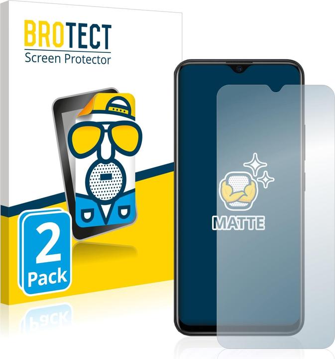Actual product image BROTECT Anti-glare screen protector matt (2 Piece, Xiaomi Redmi Note 8T)