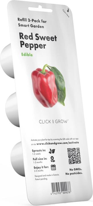 Image du produit Click and Grow Recharge Click & Grow Smart Garden Red Sweet Pepper 3pc (Graines de légumes)