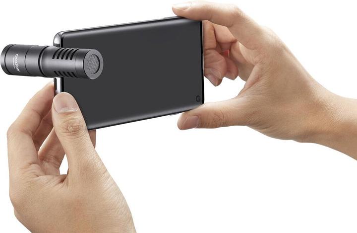 Actual product image Godox Compact directional microphone with 3.5 mm TRRS connector