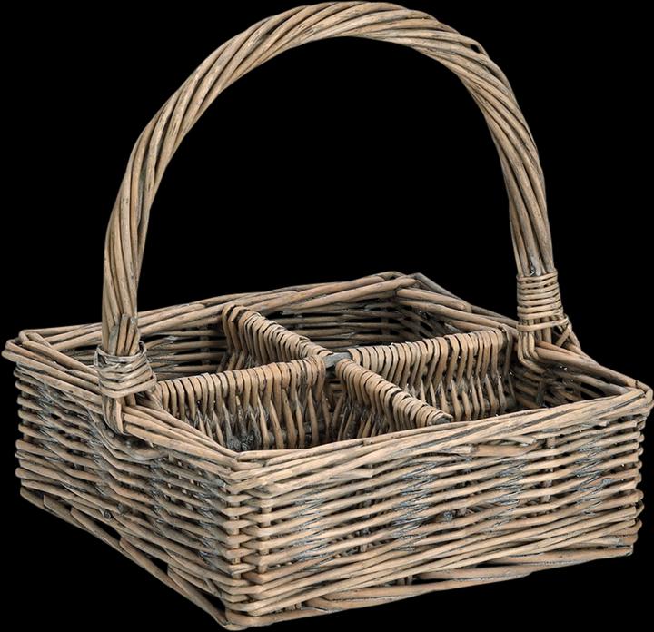 Actual product image Zeller Present Carrying basket, wicker (21 x 21 x 23 cm)