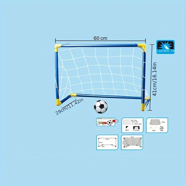 Immagine prodotto Activity Board 2-Pack tragbares Fussballtor für Kinder, faltbares Kunststoff-Sportspielzeug, für drinnen und