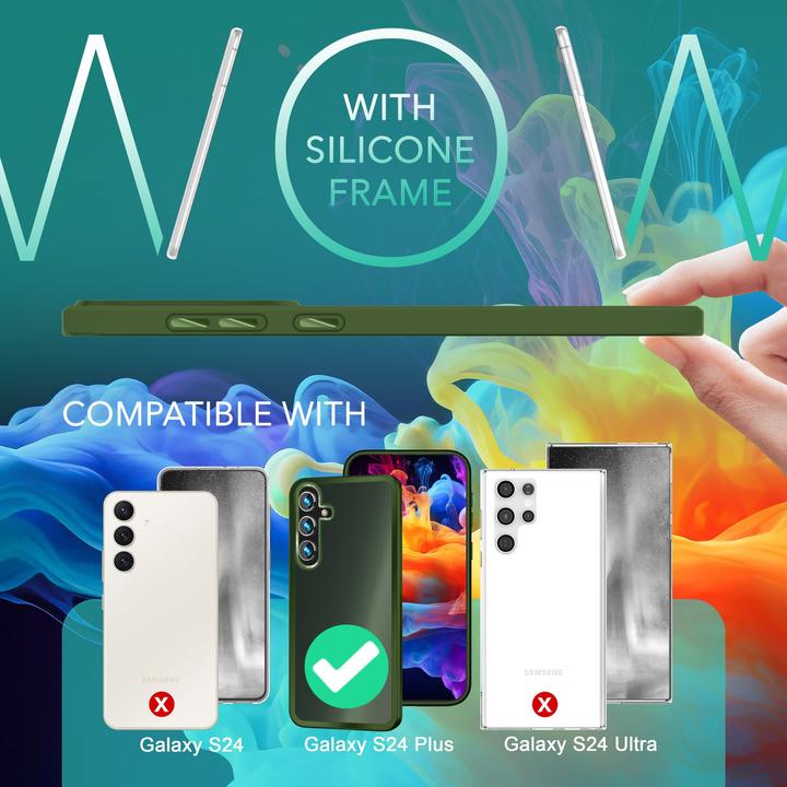 Immagine prodotto Nalia Copertura ibrida semitrasparente con cornice protettiva (Samsung Galaxy S24+)