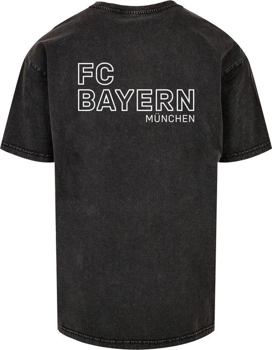 Produktbild FC Bayern München Mia San Mia B/W Acid Washed Heavy Oversize Tee - 115363 (XXL)