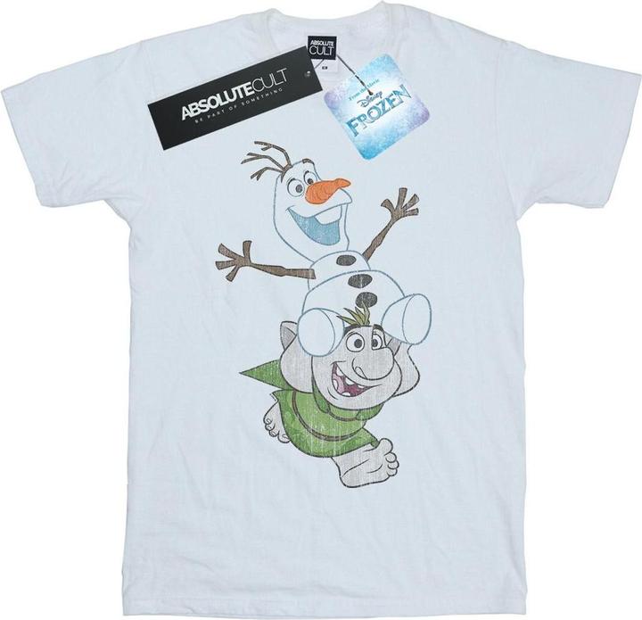 Immagine prodotto Disney Frozen Olaf And Troll Maglietta Ampia Donna (M)