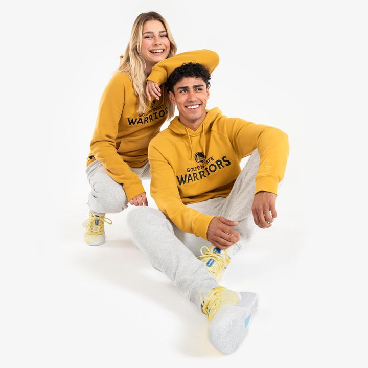 Produktbild Tarmak Damen/Herren Sweatshirt mit Kapuze Golden State Warriors - Hoodie 900 NBA gelb (M)