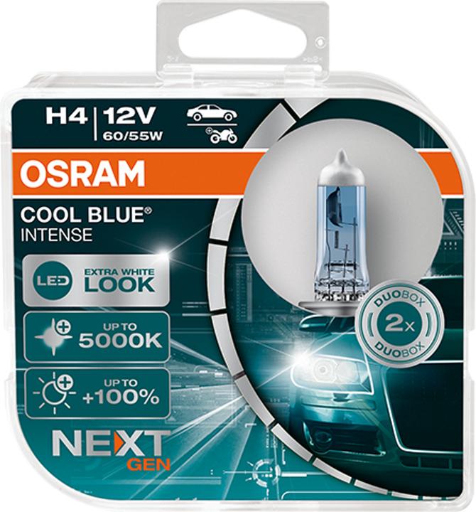 Osram Scheinwerferlampe H4 60/55W 12V 64210 CBN COOL BLUE (H4)