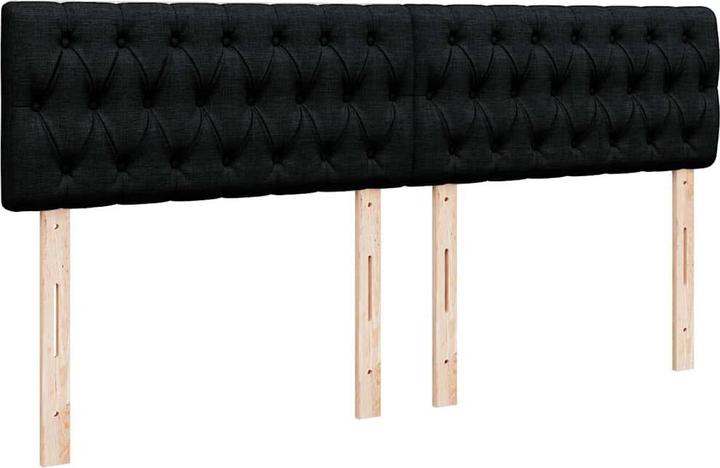 Produktbild VidaXL Ottoman-Bett mit Matratze Schwarz 160x200 cm Stoff (160 x 200 cm)