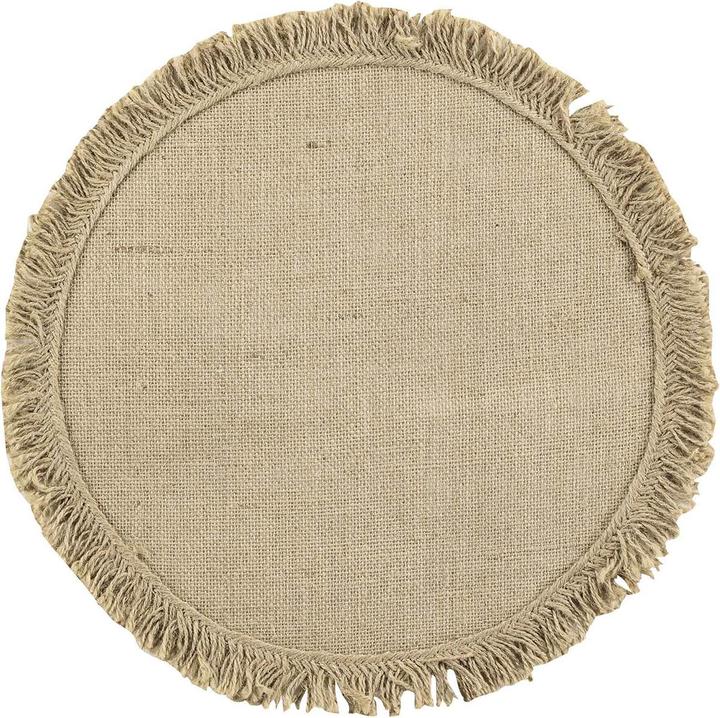 Image du produit Natura Punto Lot de 4 tapis de table à franges (4 x)