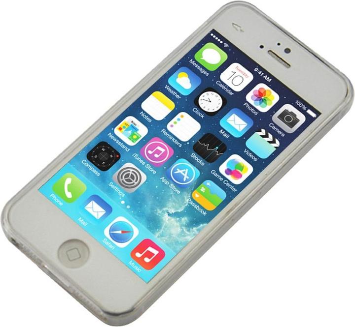 Produktbild König Design Apple iPhone 5 / 5s / SE Hülle Transparent Silikon Case durchsichtige Handyhülle (Apple iPhone 5)