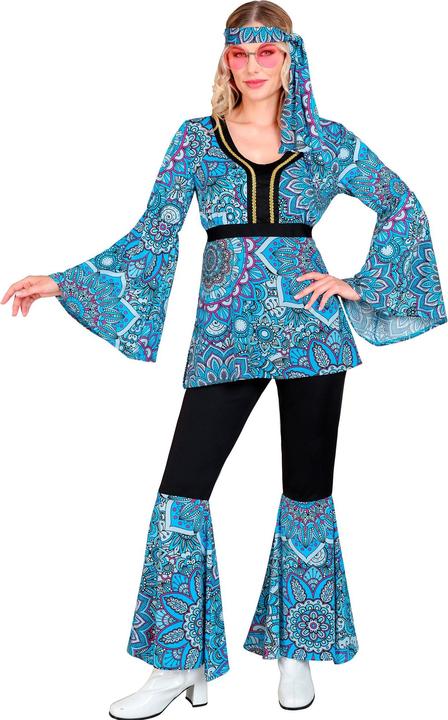 Image du produit Widmann THE 60s FASHION -blue mandala (Oberteil, Hose, Stirnband), S (S)