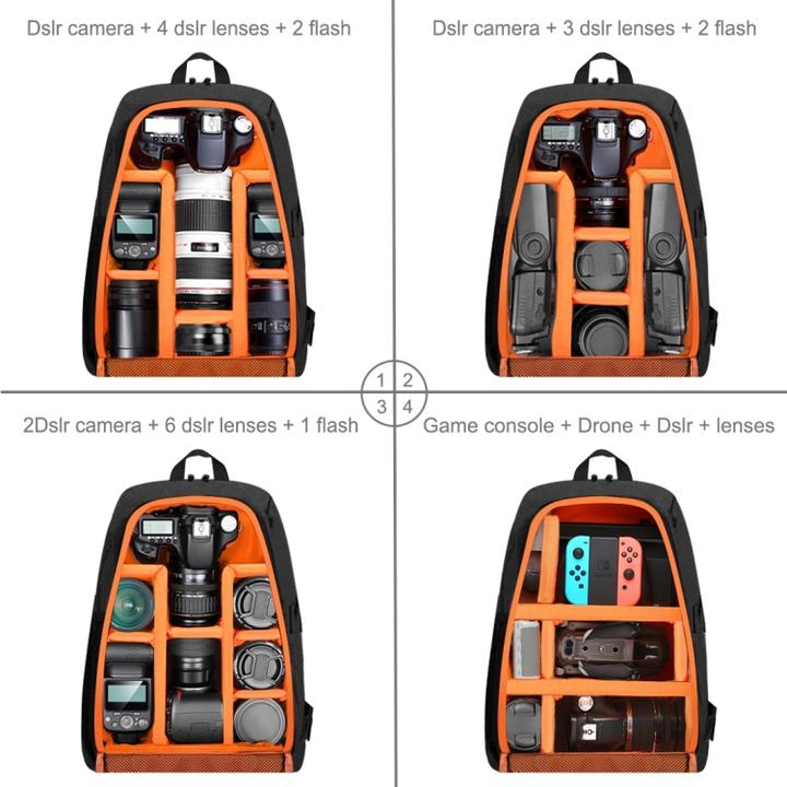 Immagine prodotto Puluz Zaino impermeabile per fotocamera (Zaino per fotocamera)