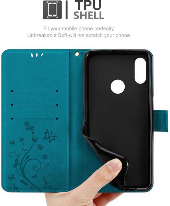 Productafbeelding Cadorabo Bloemen Boekomslag (Huawei Y6 (2019))