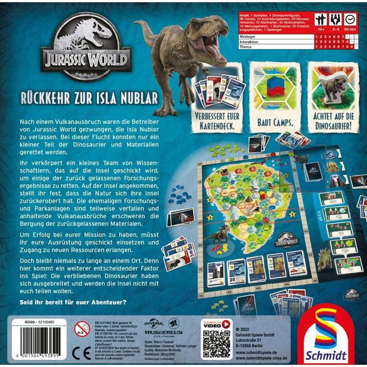 Produktbild Schmidt Spiele Jurassic World Rückkehr zur Isla Nubar (Deutsch)