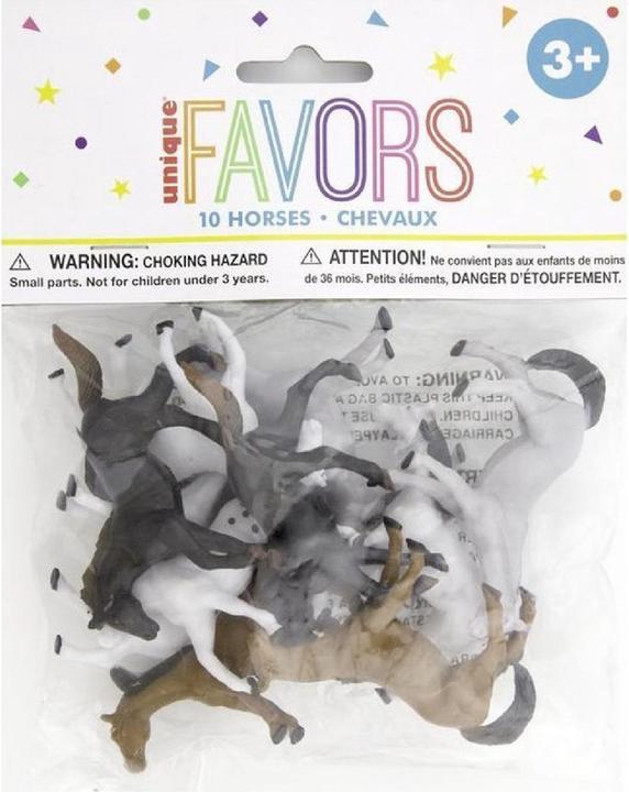 Actual product image Unique Plastic horses (10pcs)