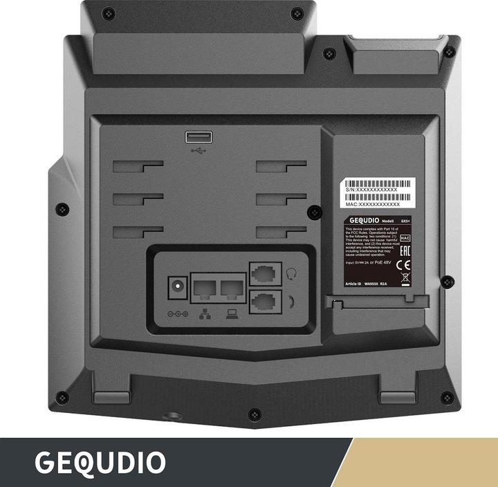 Image du produit Gequdio GX5+ Kit téléphone IP avec adaptateur secteur & casque