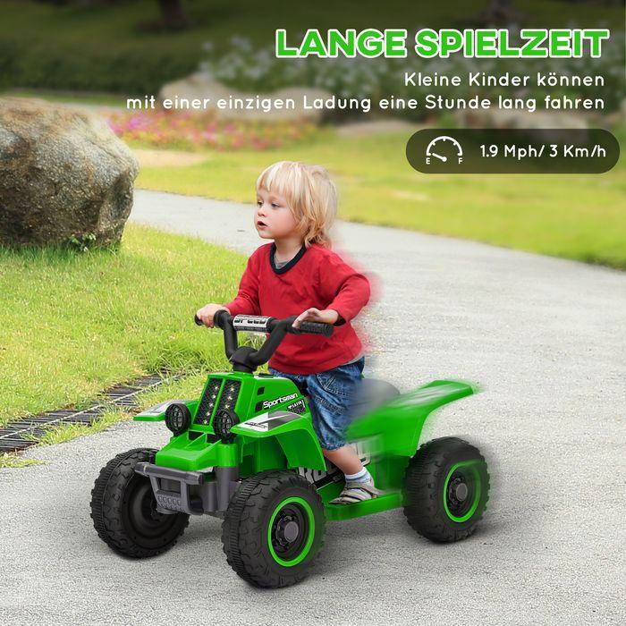 Actual product image Swisshandel24 Kinder Elektro-Quad Elektro Kinderquad mit Vorwärts-und Rückwärtsfunktion Grün (6 V)