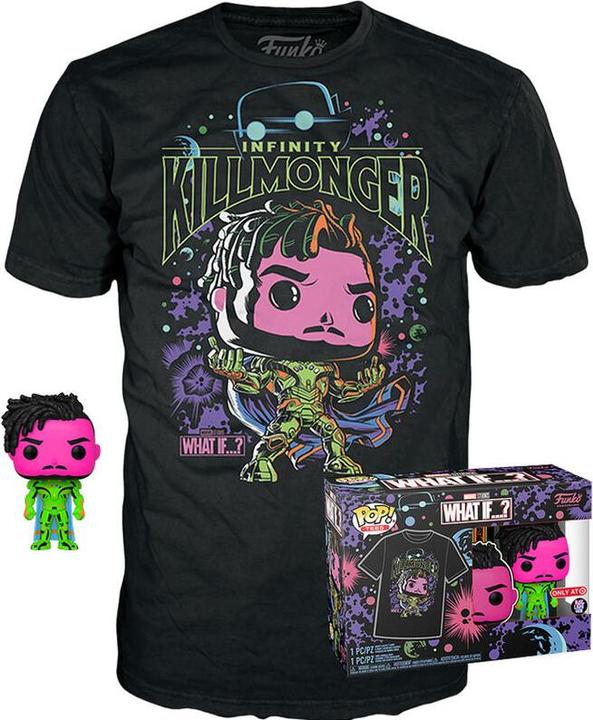 Image du produit Funko What If? POP! & Tee Figurine Vinyle & T-Shirt Set Killmonger (BKLT) Taille S (S)