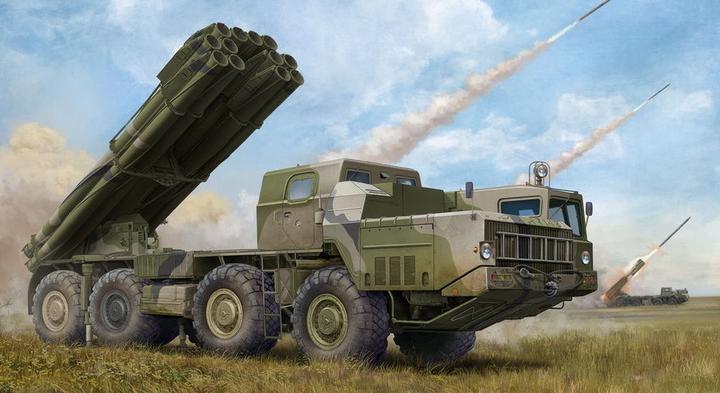 Trumpeter Lanciarazzi multiplo russo 9A52-2 Smerch-M di RSZO 9k58 Smerch MRLS
