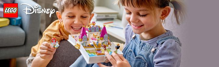 Produktbild LEGO Märchenbuch Abenteuer mit Arielle, Belle, Cinderella und Tiana (43193, LEGO Disney)