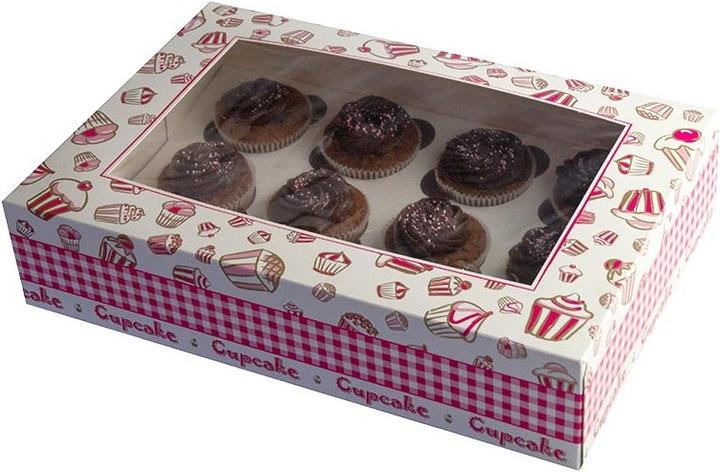 Actual product image miniSchoggi Box of 12 Cupcakes