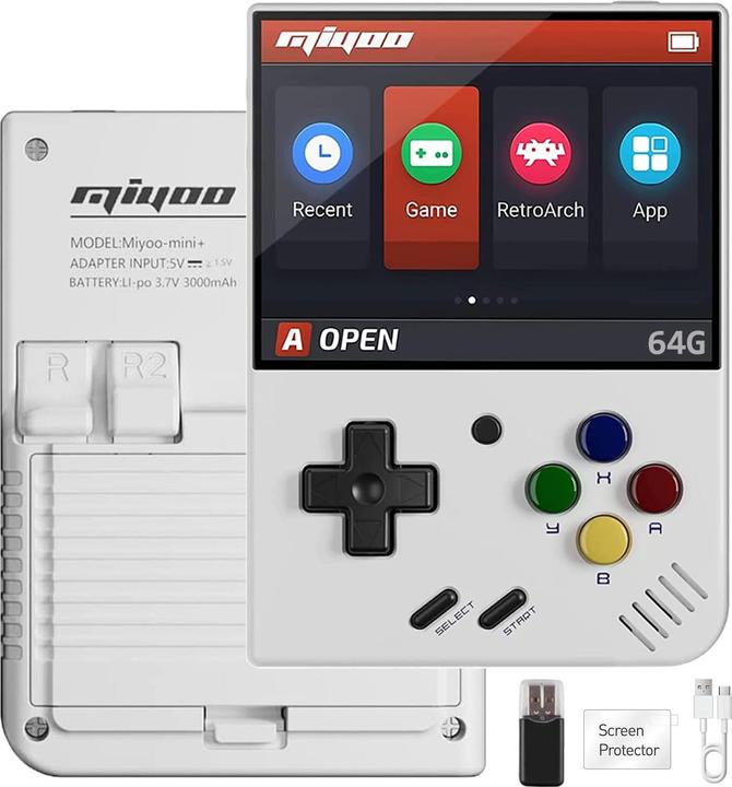 Produktbild Miyoo Mini Plus Retro Gaming Konsole mit 128GB inkl. 28000 vorinstallierten Games