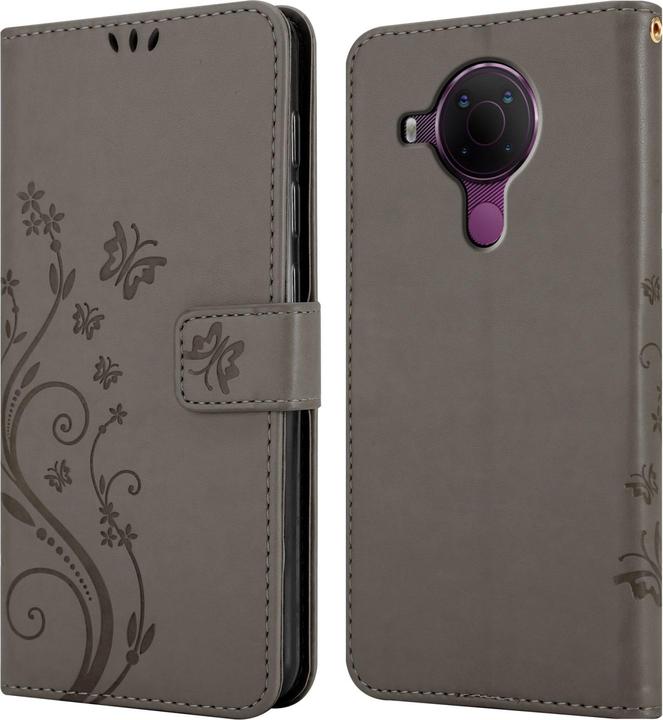 Actual product image Cadorabo Flower Book cover (Nokia 5.4)