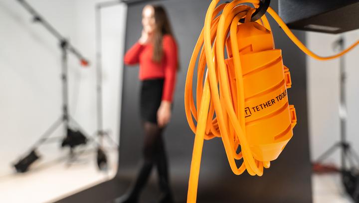 Actual product image Tether Tools USB-C 3.1 Kabel, USB-C / USB-C, 9.4m gerade zu gerade, 9.4 m, Orange (9.40 m, USB 3.1)
