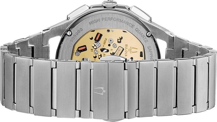 Actual product image Bulova CURV 96A205 Horloge - Staal - Zilverkleurig - 41 mm (Chronograph, 44 mm)