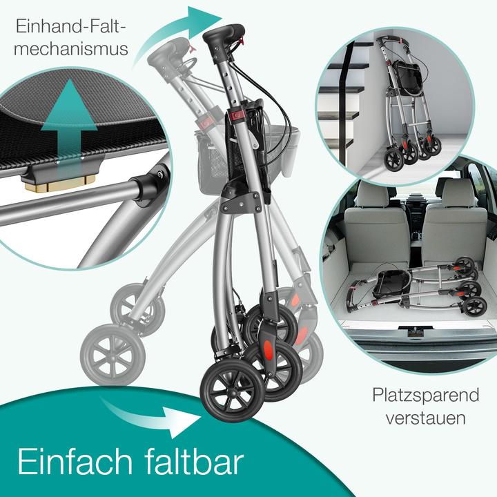 Actual product image Aktivshop Wohnungsrollator, Rollator schmal für die Wohnung, extra schmal, Innenrollator