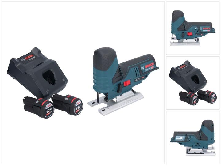 Produktbild Bosch Professional Bosch GST 12V-70 Professional Akku Stichsäge 12 V 70 mm + 2x Akku 2,0 Ah + Ladegerät