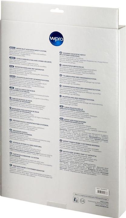 Actual product image Bauknecht Wpro Water stop supply hose 2.5m