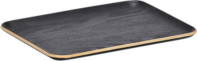 Image du produit Zeller Present Plateau de service, bois/placage wengé, noir