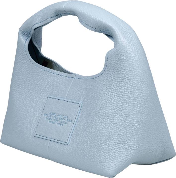 Actual product image Marc Jacobs the mini sack bag in leather color light blue